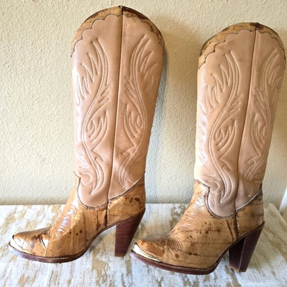 Zodiac Tan Heeled Boots - Picture 8 of 16